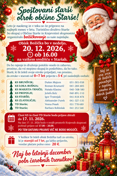 Božičkovanje v Staršah 20.12.2026